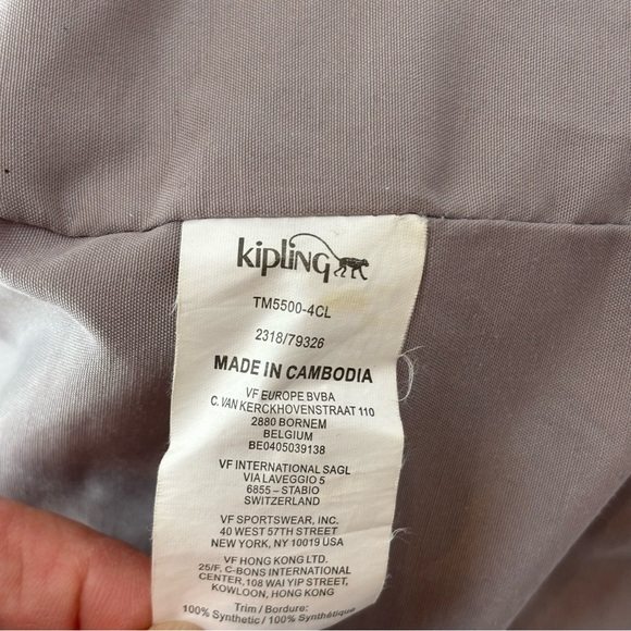 Kipling Shopper Combo Tote Bag Cobalt Blue Style TM5500 Gym Bag Travel - Picture 11 of 12